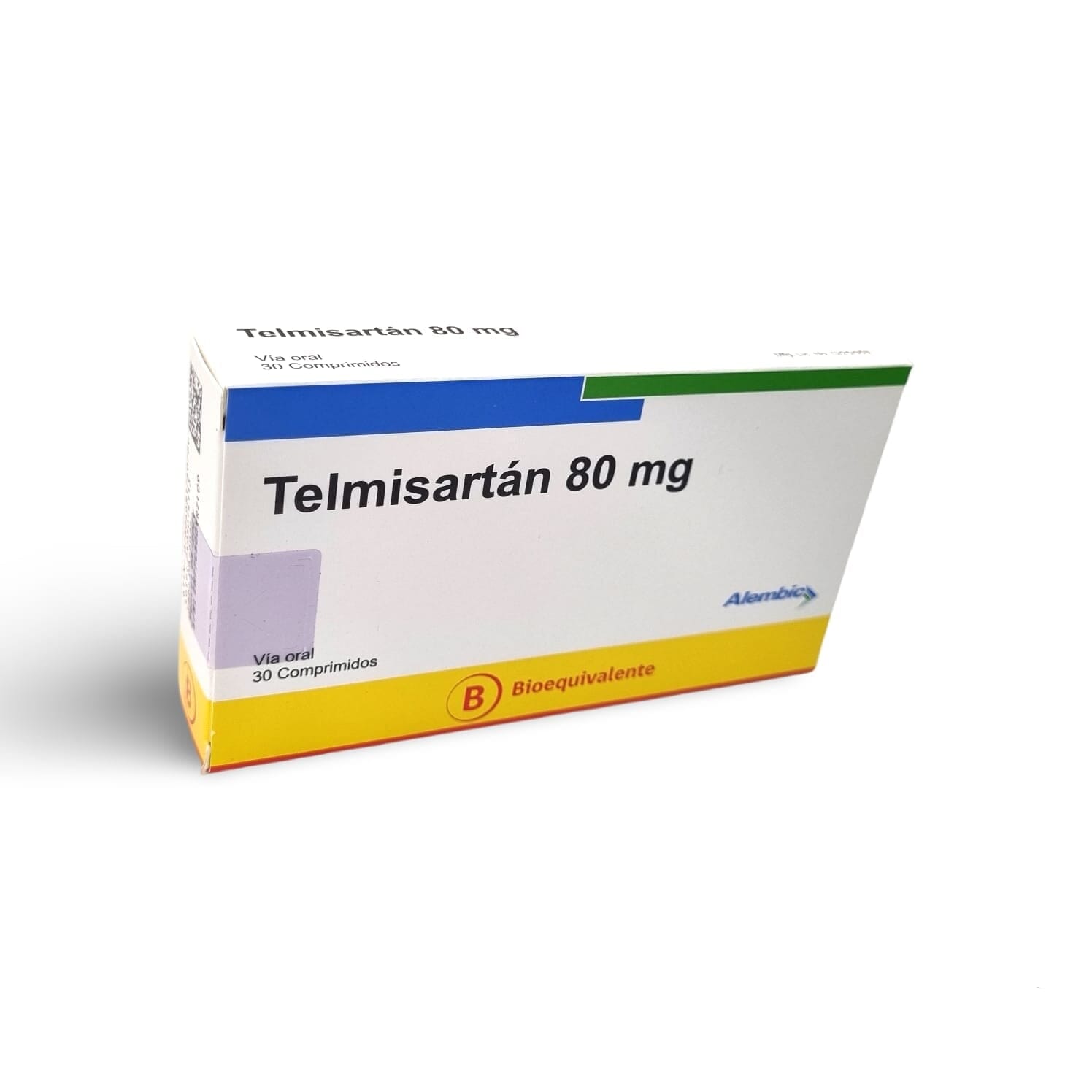 Telmisartan 80 mg x 30 comprimidos alembic